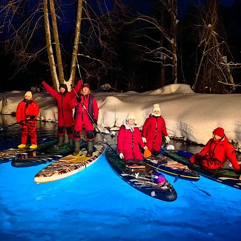 Ночная на сап-прогулка в Ворсме по озеру Тосканка г.Ворсма