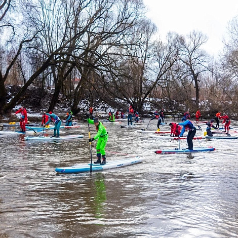 Любительский зимний заплыв на сапбордах «Зы-Зы-Зы 2026», Москва г.Москва