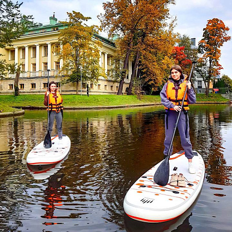 Sup-прогулка в Питере по каналам Каменного острова   г.Санкт-Петербург