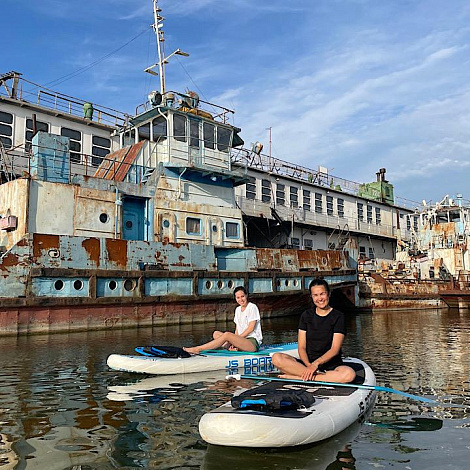 Сап-прогулка в Уфе «Пляж «Солнечный» — Затон» г.Уфа